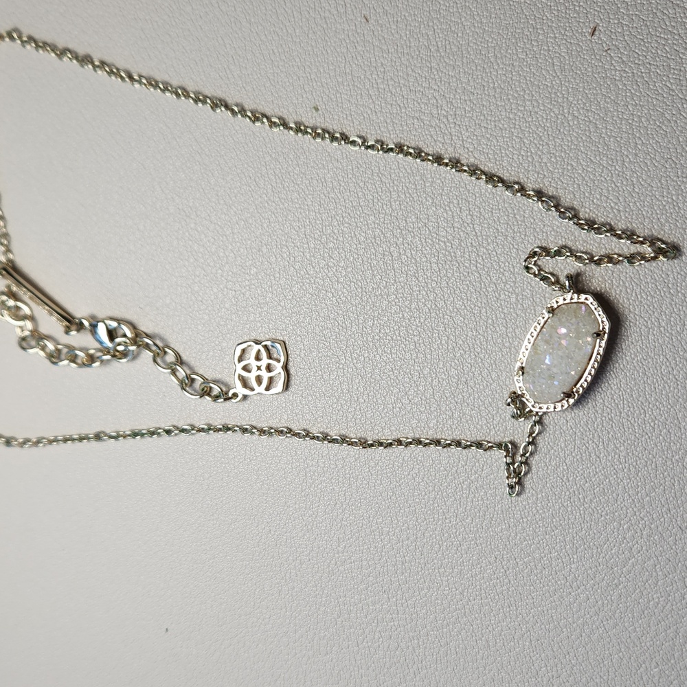 Kendra Scott Elisa Gold Iridescent Drusy Pendant Necklace - Picture 5 of 5